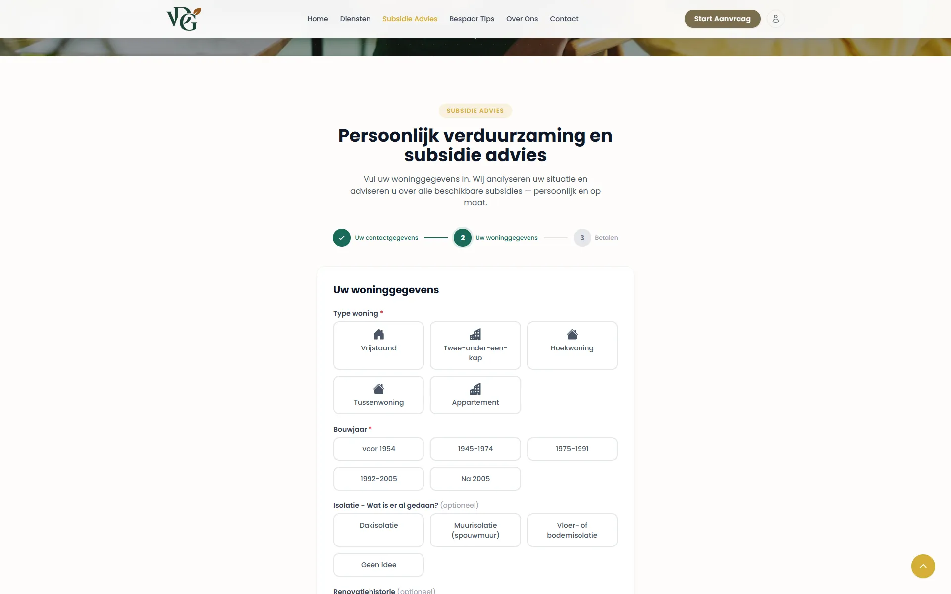 VDG Advies — schermafbeelding 1