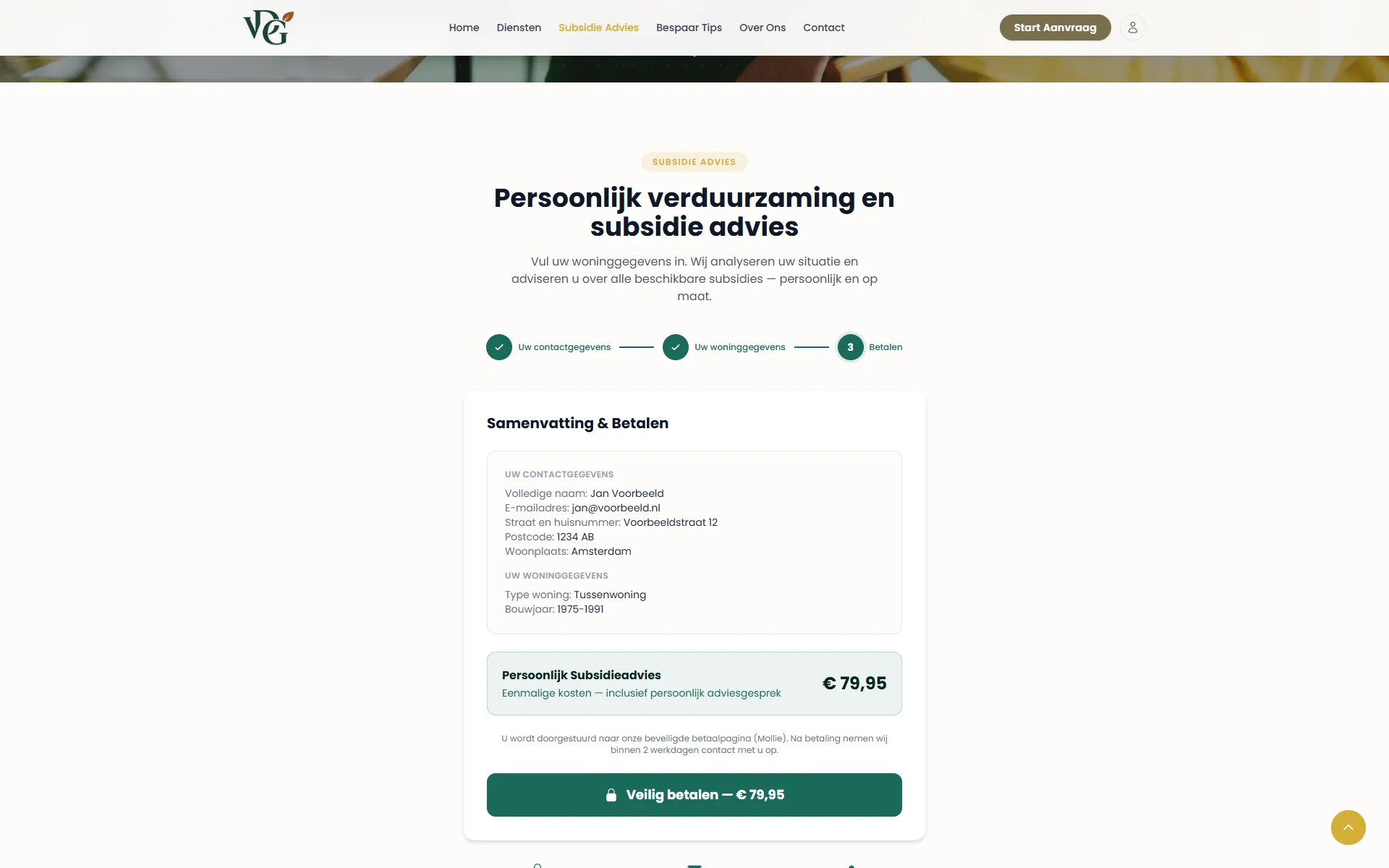VDG Advies — schermafbeelding 2