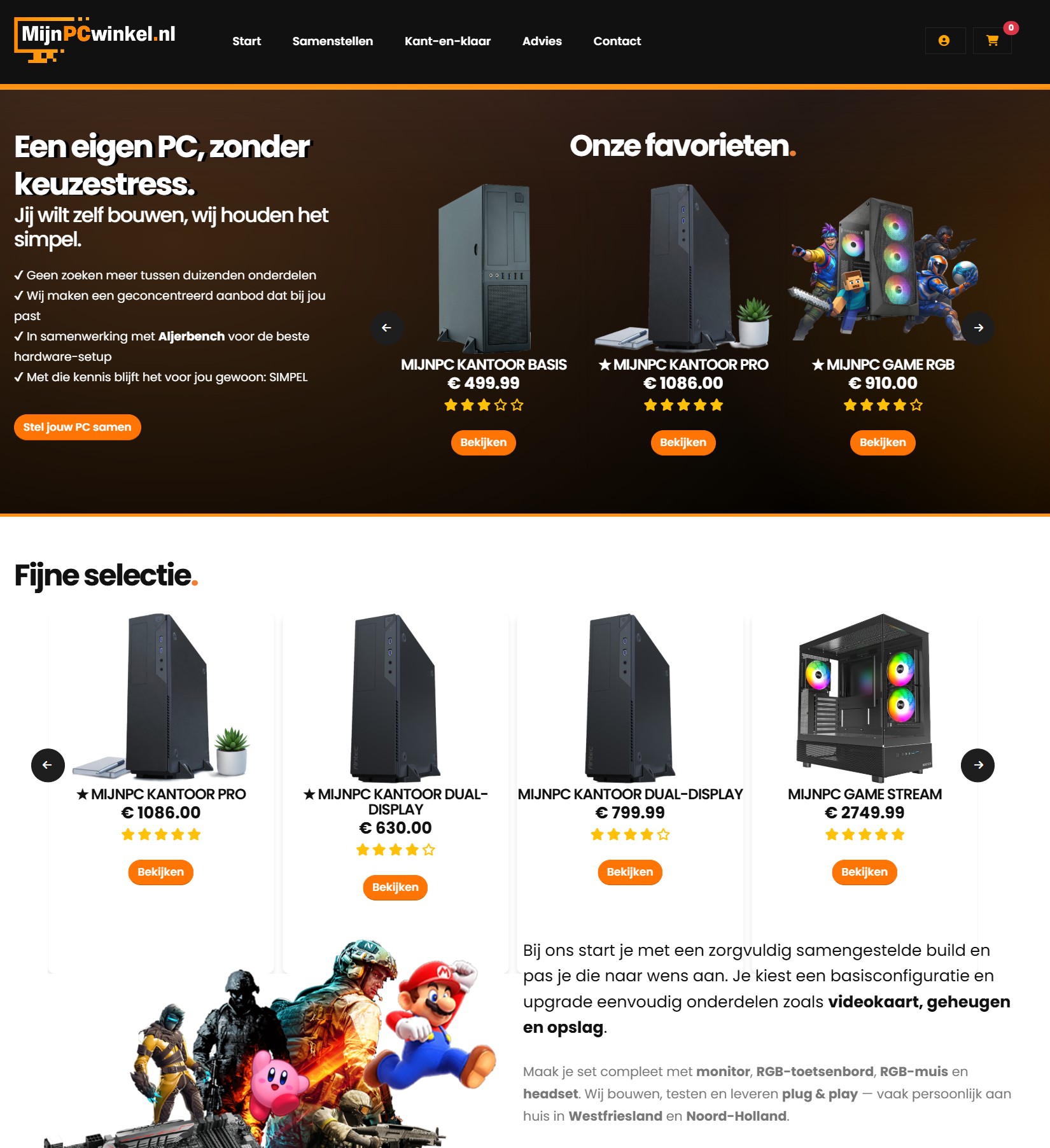 MijnPCwinkel.nl — PC Configurator & Webshop