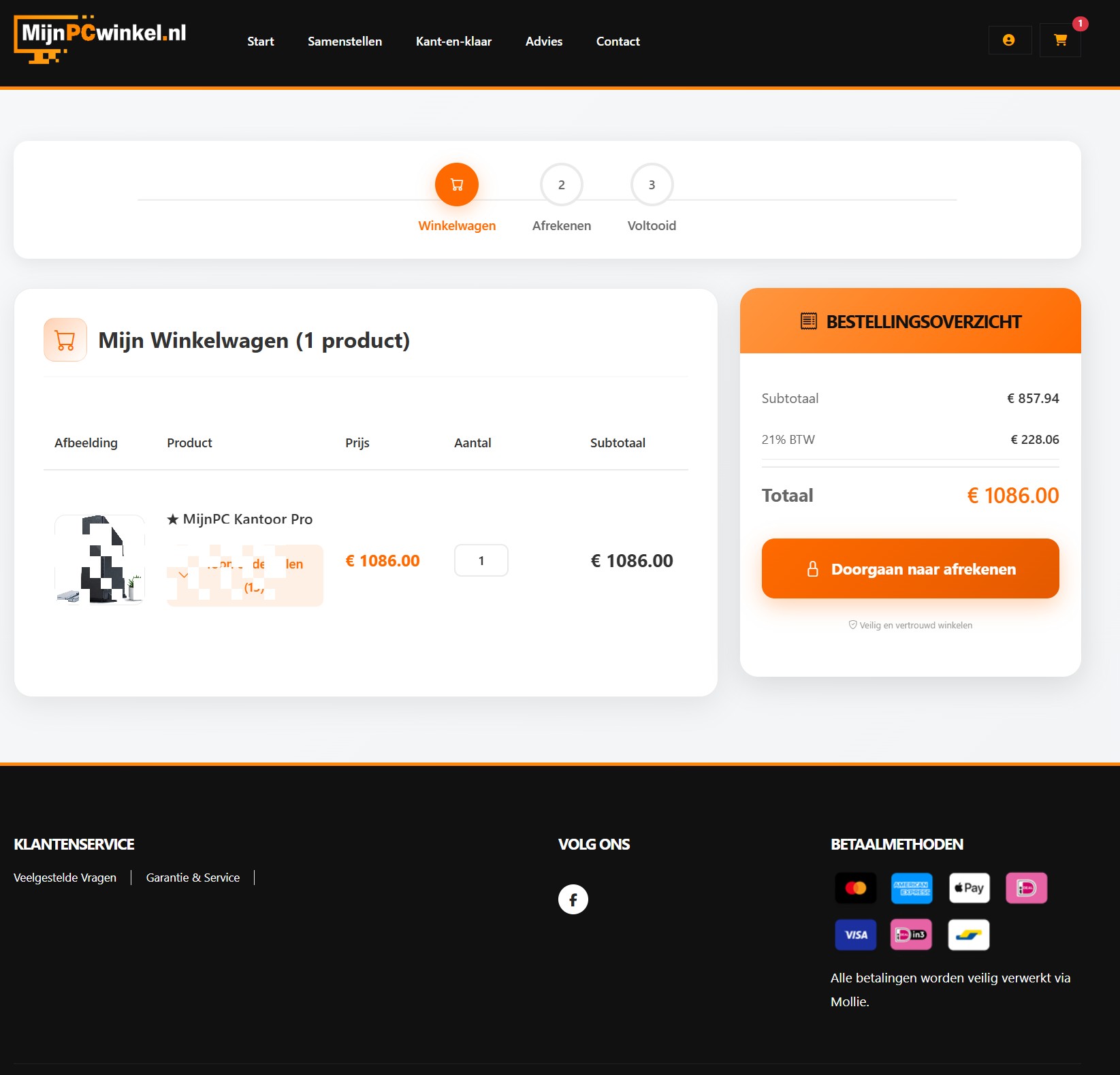 MijnPCwinkel.nl — schermafbeelding 1